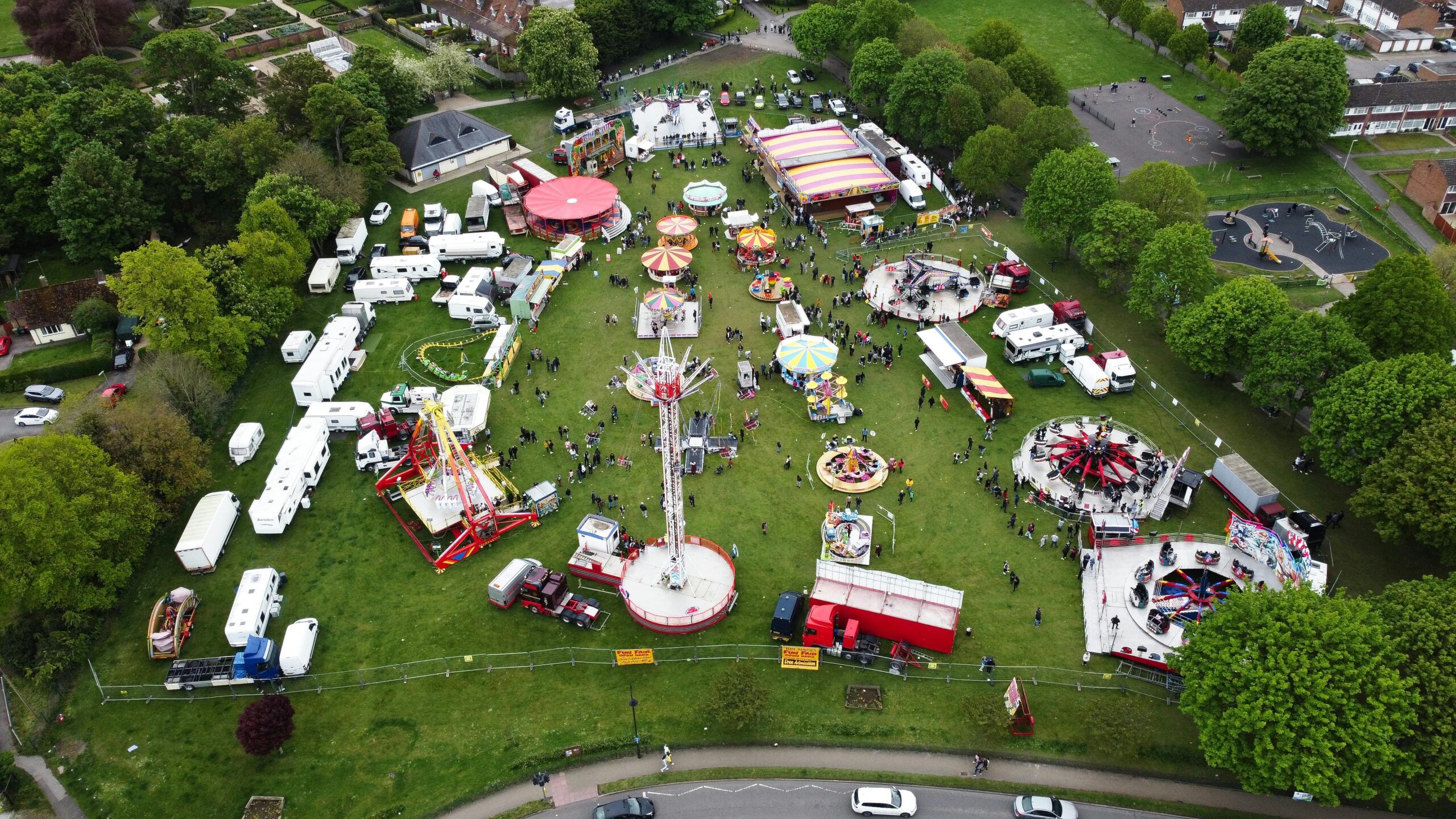 A large event utilizing Atlas Disposal roll off dumpsters for cleanup 