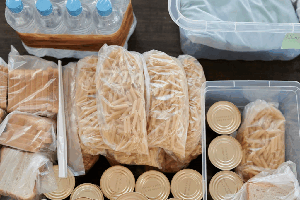 Food prepared for the Citrus Heights community and Atlas Disposal partnership. 